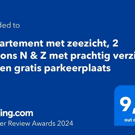 Recent Vernieuwd Met Zeezicht En Gratis Parkeerplaats